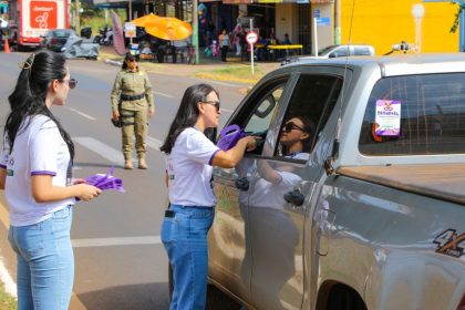 Prefeitura inicia ações em alusão ao Mês da Mulher com campanha de trânsito “Mulher ao Volante, Respeito Constante”