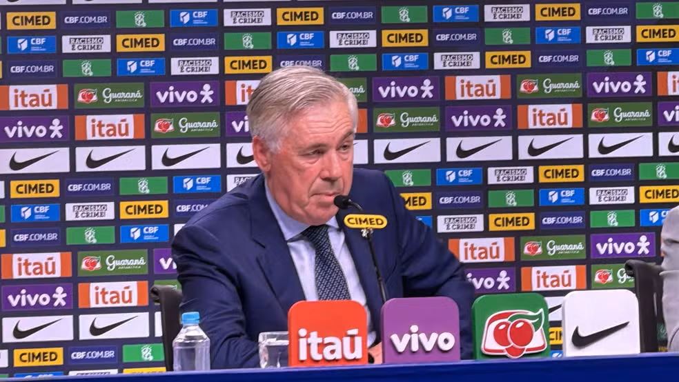 Convocados da Seleção: veja a lista de Carlo Ancelotti para enfrentar Chile e Bolívia