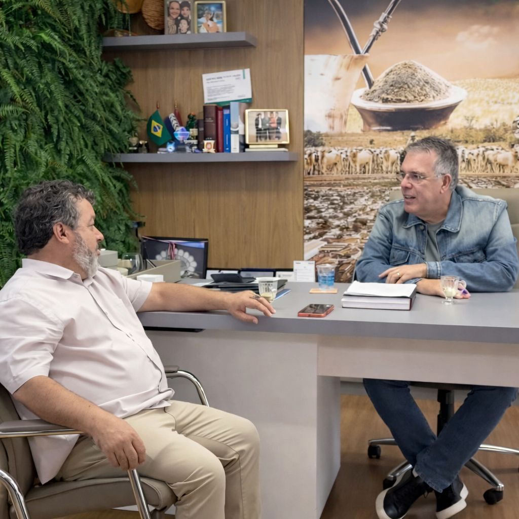 Empresário Carlos Bernardo visita prefeito Eduardo Campos e discute projetos para a fronteira