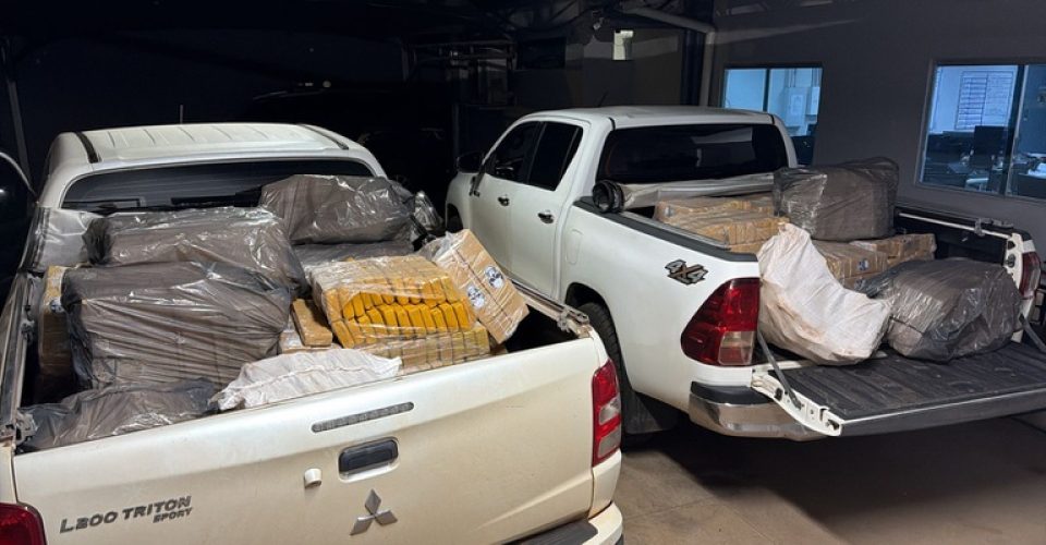 PF apreende cerca de uma tonelada de maconha em Ponta Porã