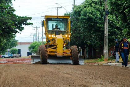 Obras de drenagem e pavimentação avançam nos bairros Itamaraty, Jardim Nossa Senhora de Fátima, Jardim Eunice e Vila Alegre