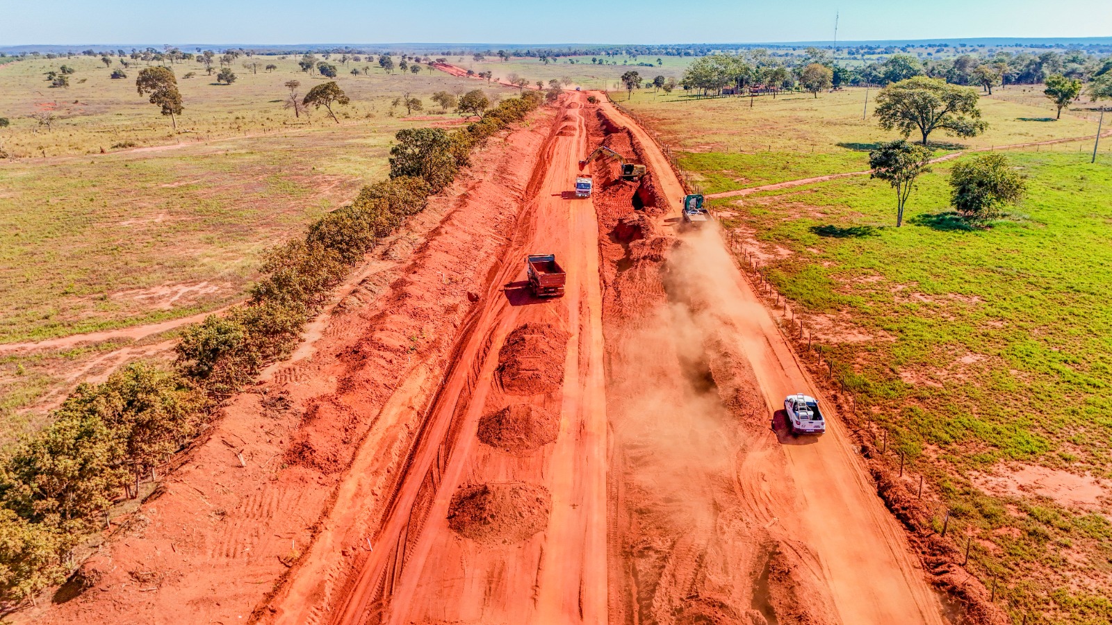 Obras de pavimentação de trecho da MS-444 que passa por Selvíria continuam