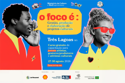 Inscrições abertas para oficina gratuita de gestão e elaboração de projetos culturais em Três Lagoas