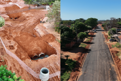 Obras recuperam trecho da Rua Manuel de Faria Duque com a Rua Sebastião G. de Carvalho e levam pavimentação à região