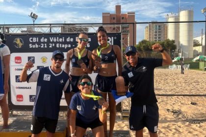 Atletas de Três Lagoas conquistam o 3º lugar na 2ª etapa do Brasileiro Interclubes Sub-21 de Vôlei de Praia